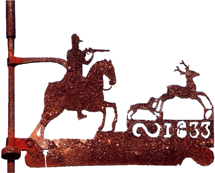 237 - Chasse au cerf, à chaval, datée 1833, Dun-sur-Auron (Cher)